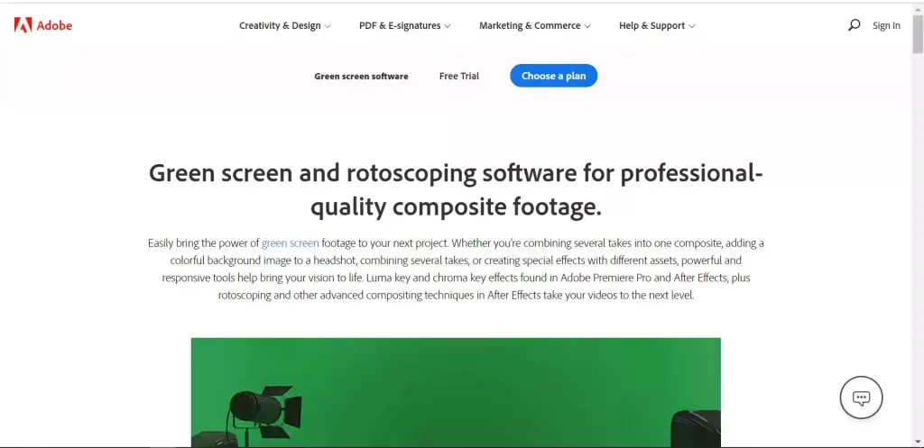 Green screen software