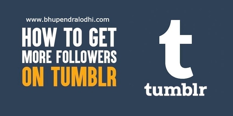 how to get followers on Tumblr